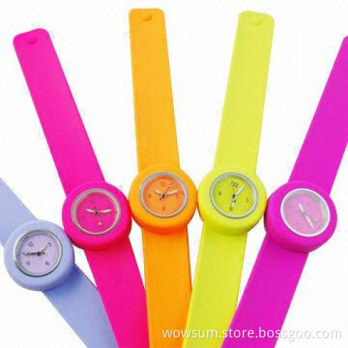 Kid's Slap Watch, Silicone Band with ROHS and CE Certificate